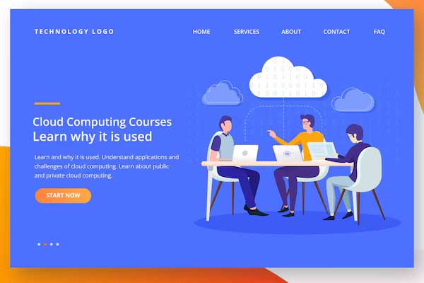 SaaS landing page